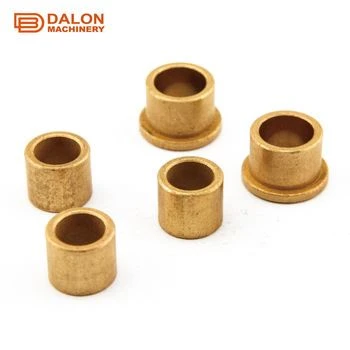 Bucha de flange de latão de rolamento de bronze sinterizado Oilite
